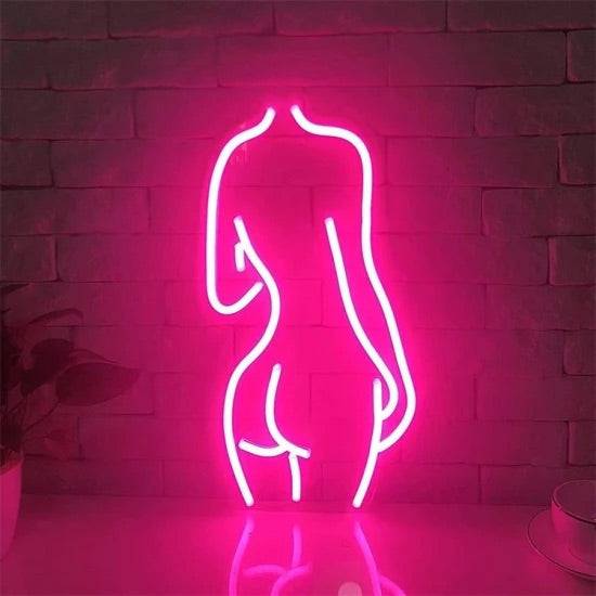 Sagoma donna neon - Skizzografico