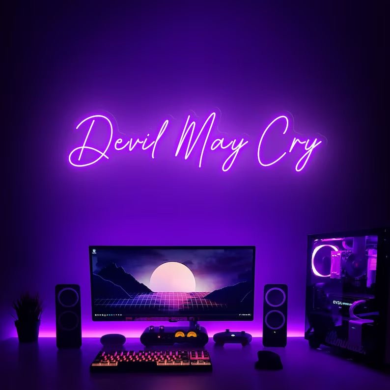 Devil may cry neon - Skizzografico