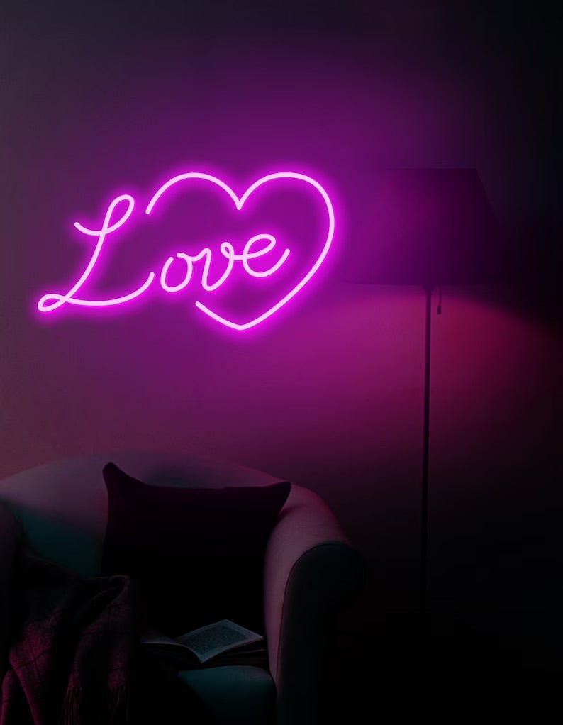 Love neon cuore - Skizzografico