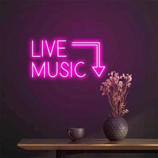 Live music neon - Skizzografico