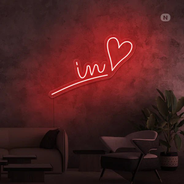 in love cuore neon - Skizzografico