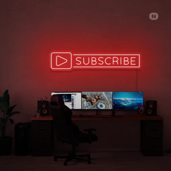 Iscriviti subs neon - Skizzografico