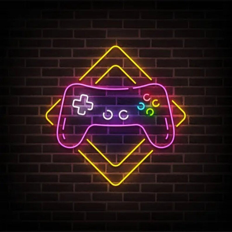 joypad neon - Skizzografico