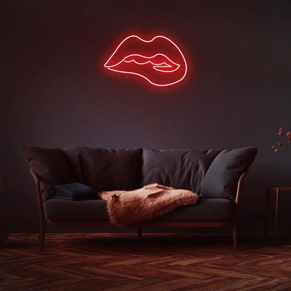 labbra morso neon - Skizzografico