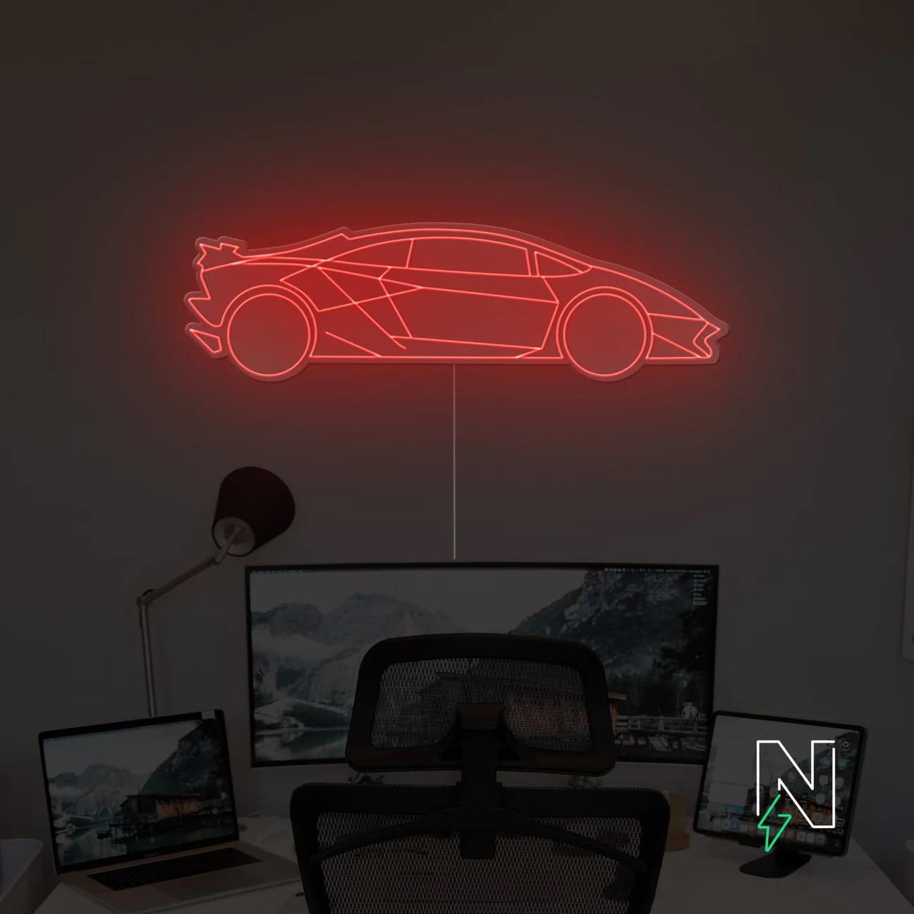 lamborghini neon - Skizzografico
