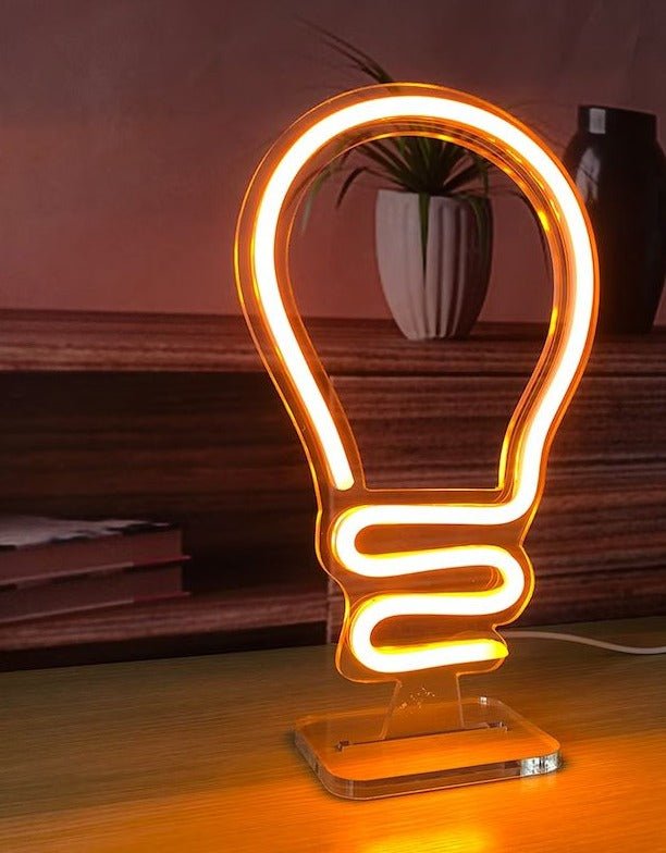 lampadina neon lampada - Skizzografico
