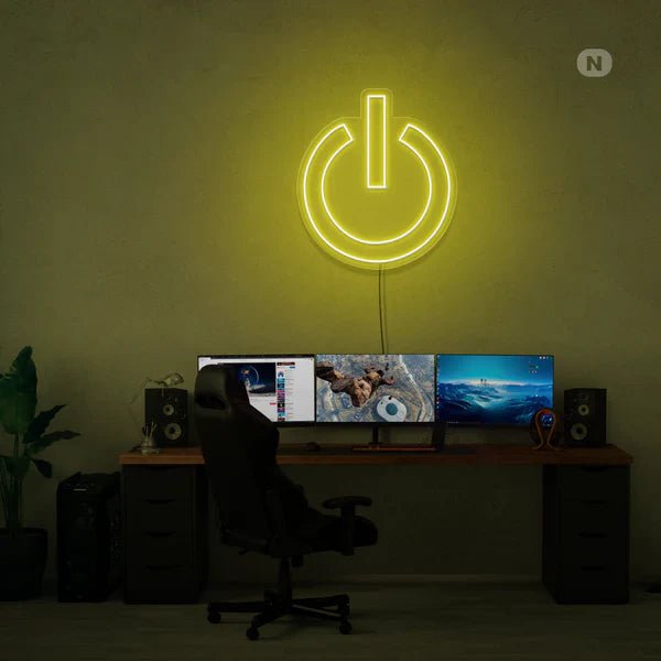 logo spegnimento neon - Skizzografico