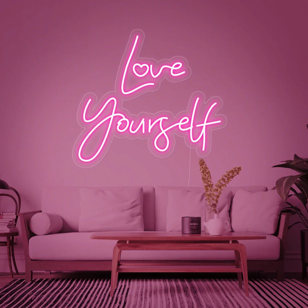 Love yourself neon - Skizzografico