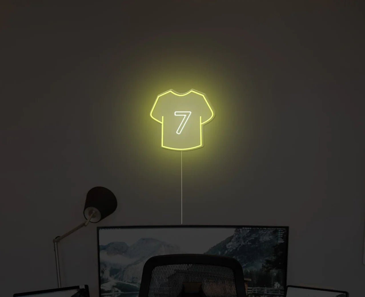 maglietta con numero neon - Skizzografico
