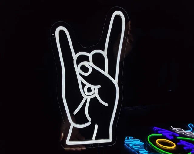 Tiè mano corna Neon - Skizzografico