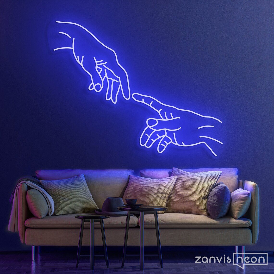 Prendere la mano neon - Skizzografico