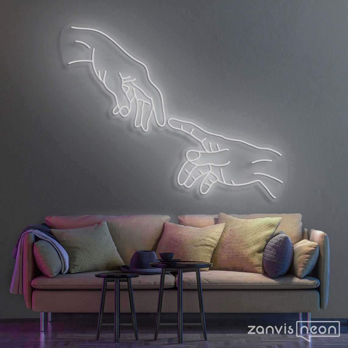neon mano di dio - Skizzografico