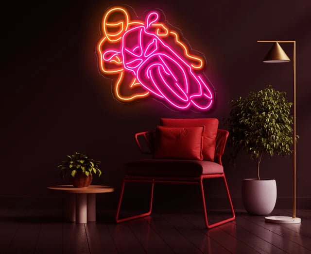 Moto GP Neon - Skizzografico