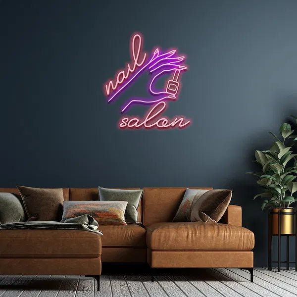 nails saloon neon - Skizzografico