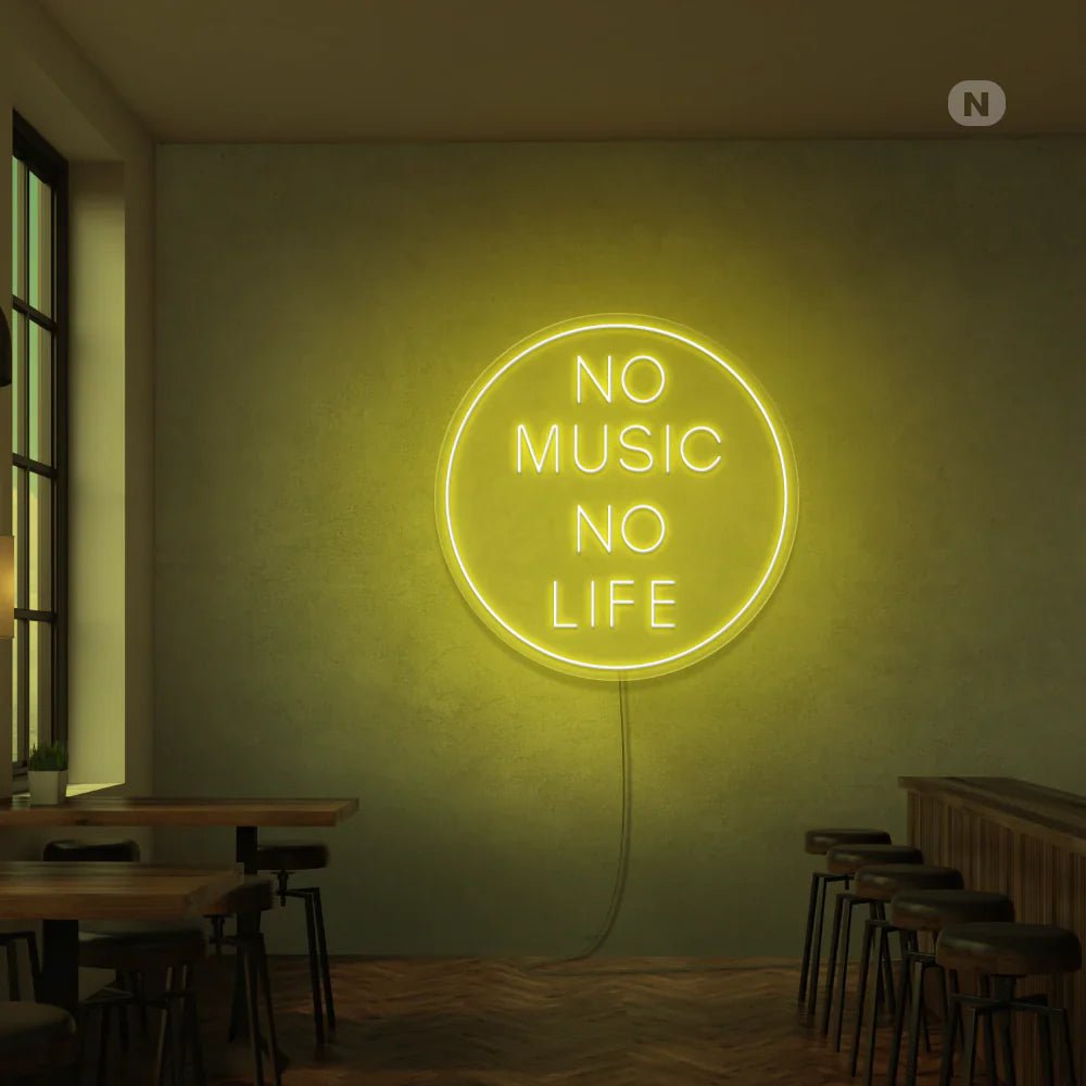 no music no life neon - Skizzografico