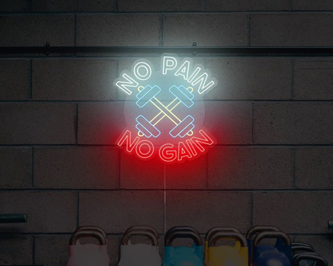 No pain no gain neon - Skizzografico