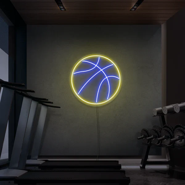 palla basket neon