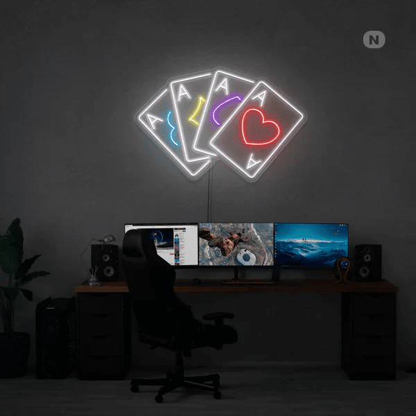 poker neon - Skizzografico