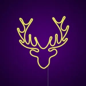 renna natale Neon - Skizzografico
