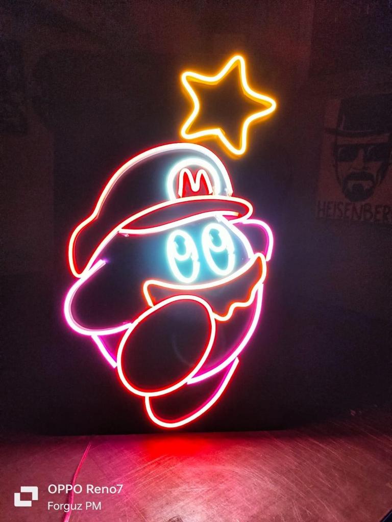 saga mario bros neon - Skizzografico