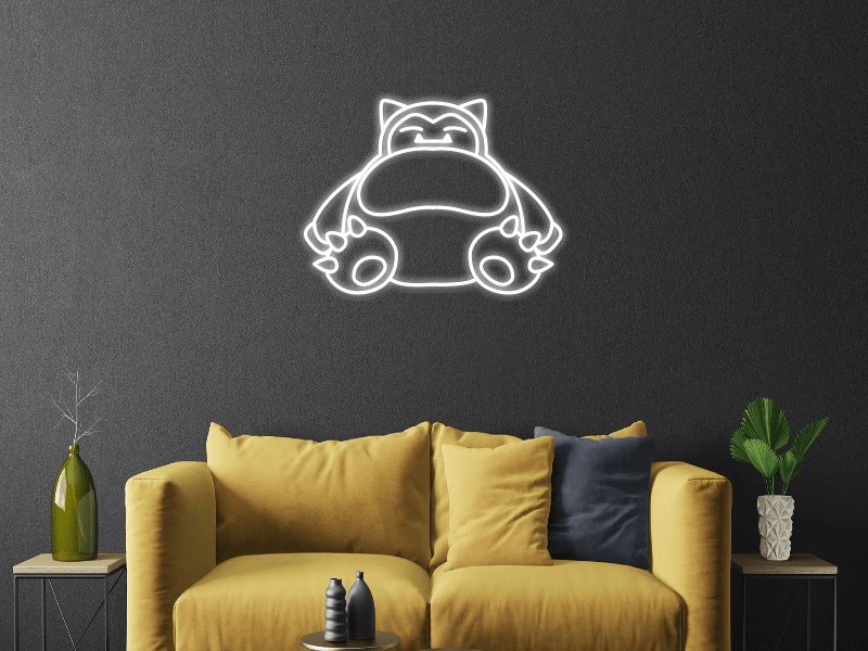 Snorlax pokemon neon - Skizzografico