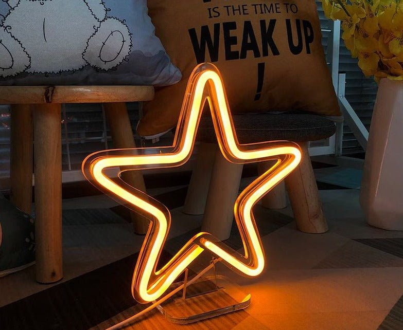 stella neon lampada - Skizzografico