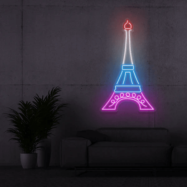 Torre eiffel neon - Skizzografico
