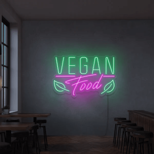Vegan Food neon - Skizzografico