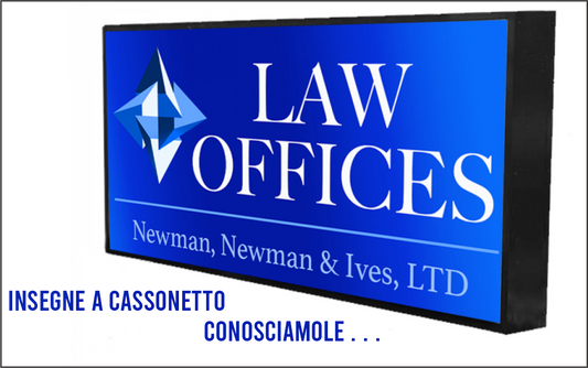 Insegne a Cassonetto, conosciamole ...