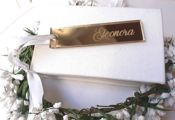 Segnaposto plex rettangolare