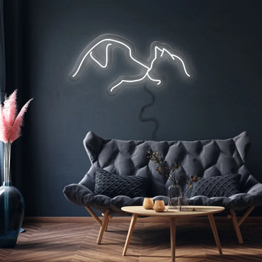 Cane gatto neon - Skizzografico