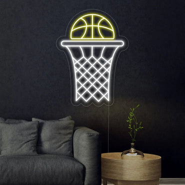canestro basket neon - Skizzografico