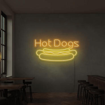 hot dogs neon - Skizzografico