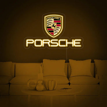 Porsche logo neon - Skizzografico