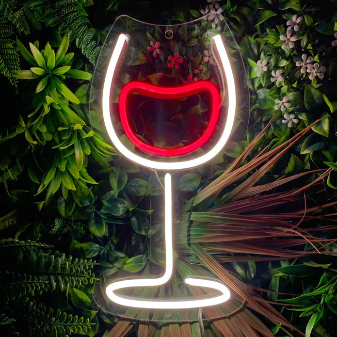 Bicchiere di Vino neon