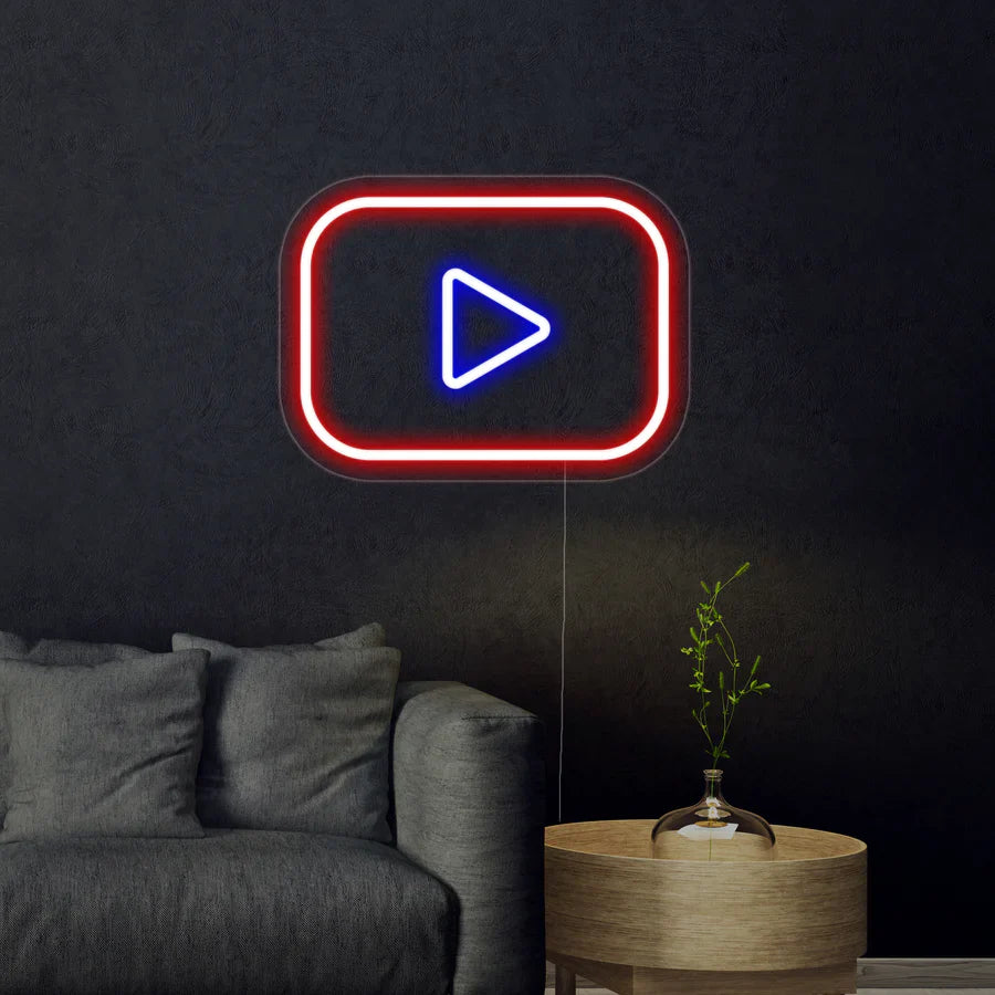 Logo Youtube neon