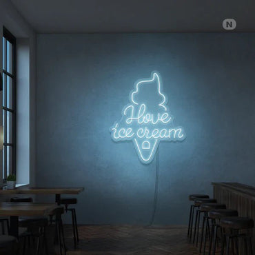 i love ice cream neon - Skizzografico