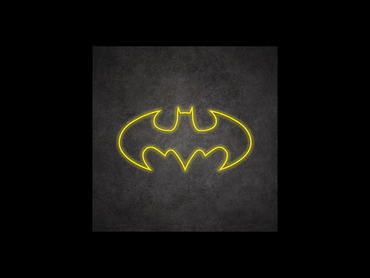batman logo neon - Skizzografico