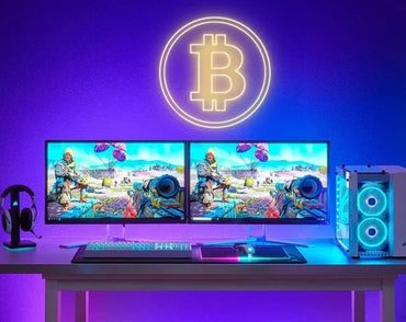 bitcoin neon - Skizzografico