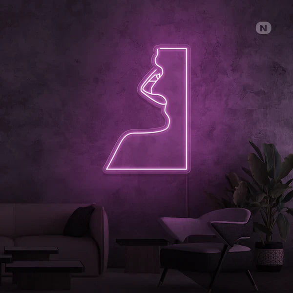 bocca quadro neon
