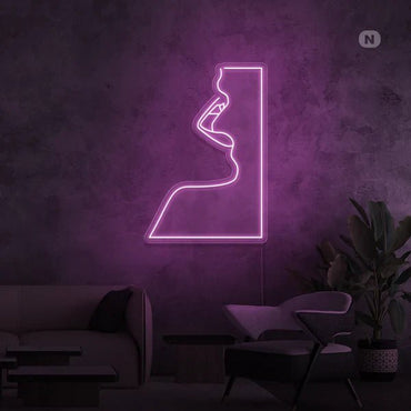 bocca quadro neon - Skizzografico