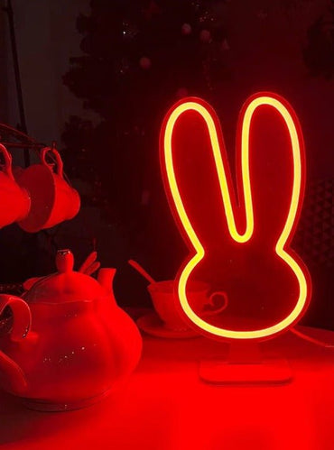 Coniglio lampada neon - Skizzografico
