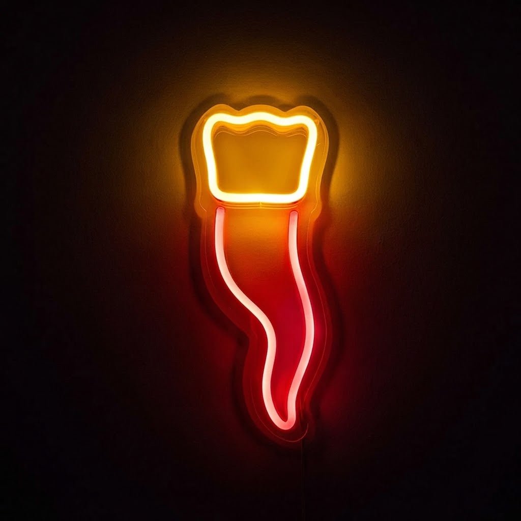 corno neon led - Skizzografico