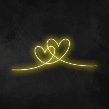 doppio cuore Neon - Skizzografico