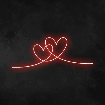 doppio cuore Neon - Skizzografico