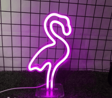 Fenicottero neon lampada - Skizzografico