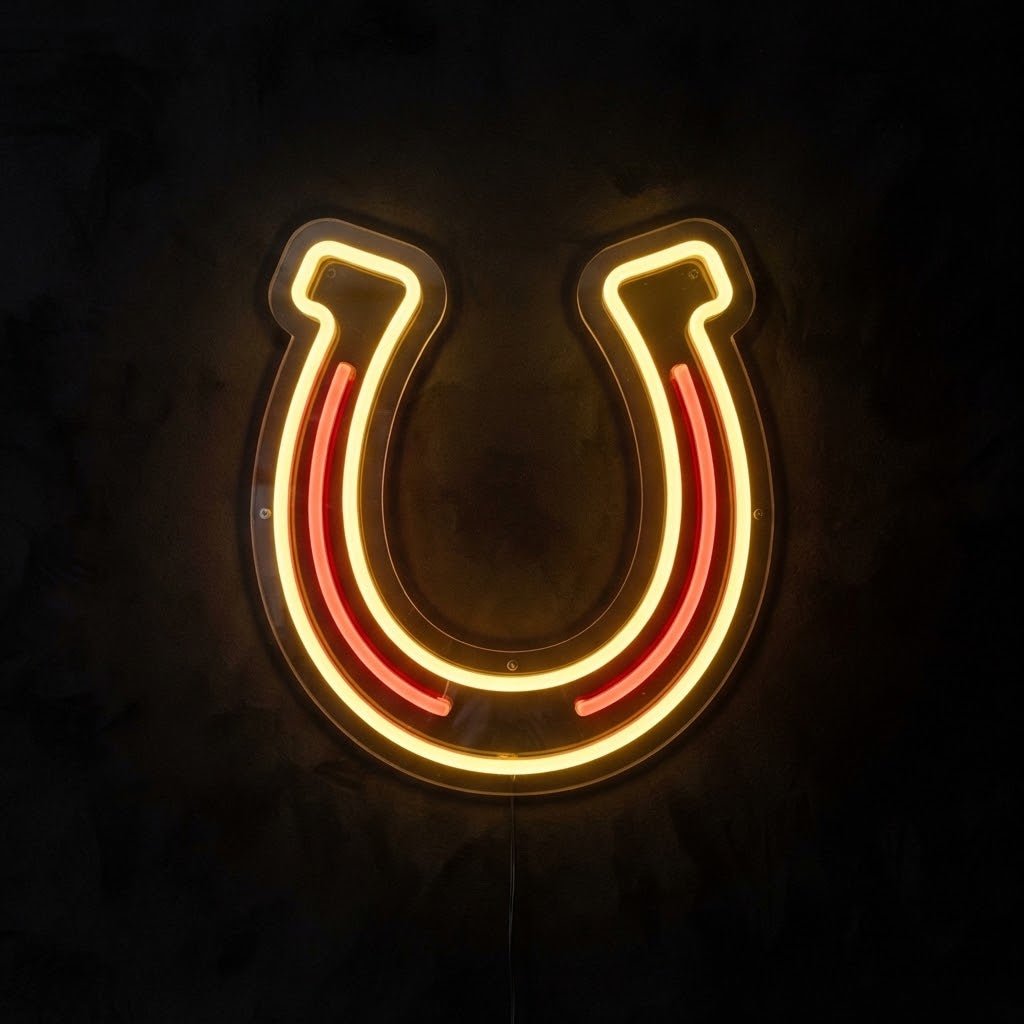 ferro cavallo neon led - Skizzografico