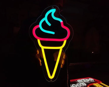 Gelato cono neon - Skizzografico