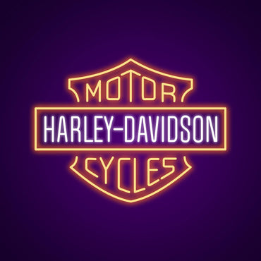 harley davidson neon - Skizzografico
