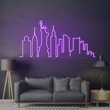 skyline neon - Skizzografico